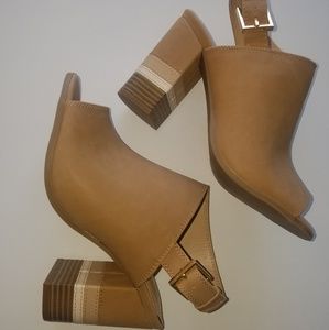 Tan Block Heel